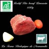 Délicieux rosbif boeuf bio rumsteak 600 grammes en direct du producteur la ferme biologique de Normandie.