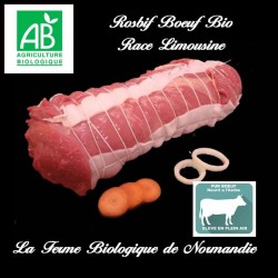 Succulent Rosbif boeuf bio (rumsteak) 1 kilo en direct du producteur la ferme biologique de Normandie.