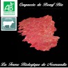 Délicieux carpaccio de boeuf bio  poids  300g en direct du producteur la ferme biologique de Normandie