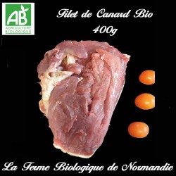 Délicieux filet de canard bio 400g en direct du producteur la ferme biologique de Normandie.
