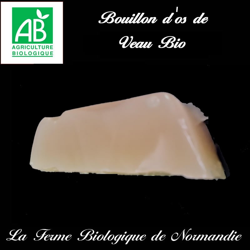 Succulent bouillon d'os de veau bio,  source de collagène naturel.