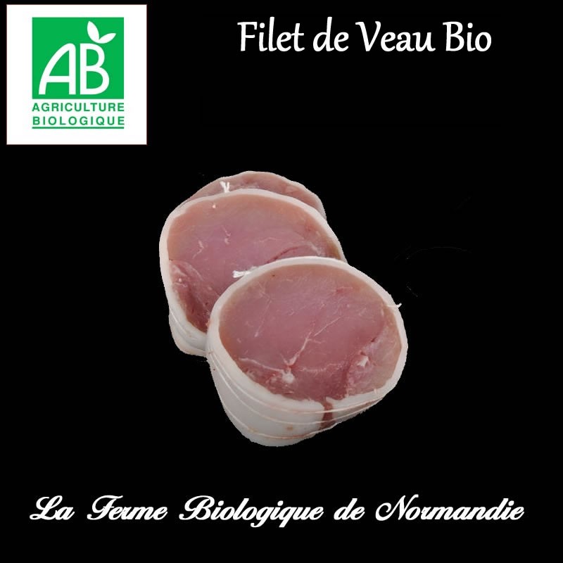 sublime filet de veau bio, 200g, race limousine, race a viande, en direct du producteur, la ferme biologique de Normandie.