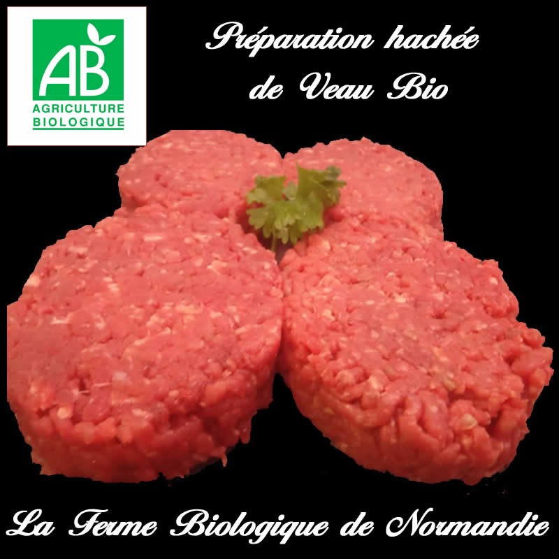 Délicieux steaks de veau bio, poids 500g