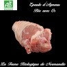 Succulent roti d'épaule d'agneau bio sans os en direct de notre ferme bio..