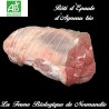 Succulent rôti d'épaule d'agneau bio sans os, poids 2 kilos en direct de notre ferme normande