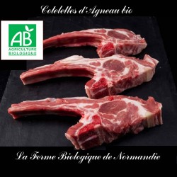 succulentes cotelettes d'agneau bio