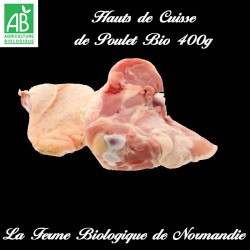 Délicieux hauts de cuisse de poulet fermier bio 400g