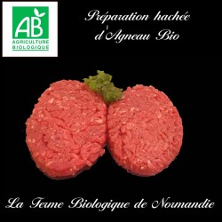 Préparation hachée d'agneau bio, 300g, 2 pièces,  à  poêler