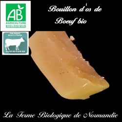 Délicieux bouillon d'os de boeuf bio poids 230g pour accompagner vos légumes, pâtes, votre riz.