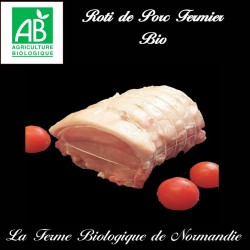 Savoureux roti de porc fermier bio 700g