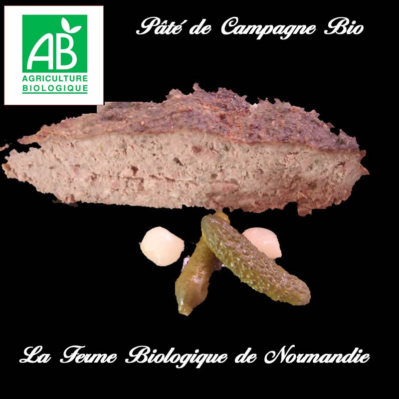 succulent paté de campagne bio poids 200g en direct du producteur la ferme biologique de Normandie